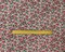 Red-Multi Poly Stripe Floral Border Printed Dobby Chiffon Woven Fabric By the Yard